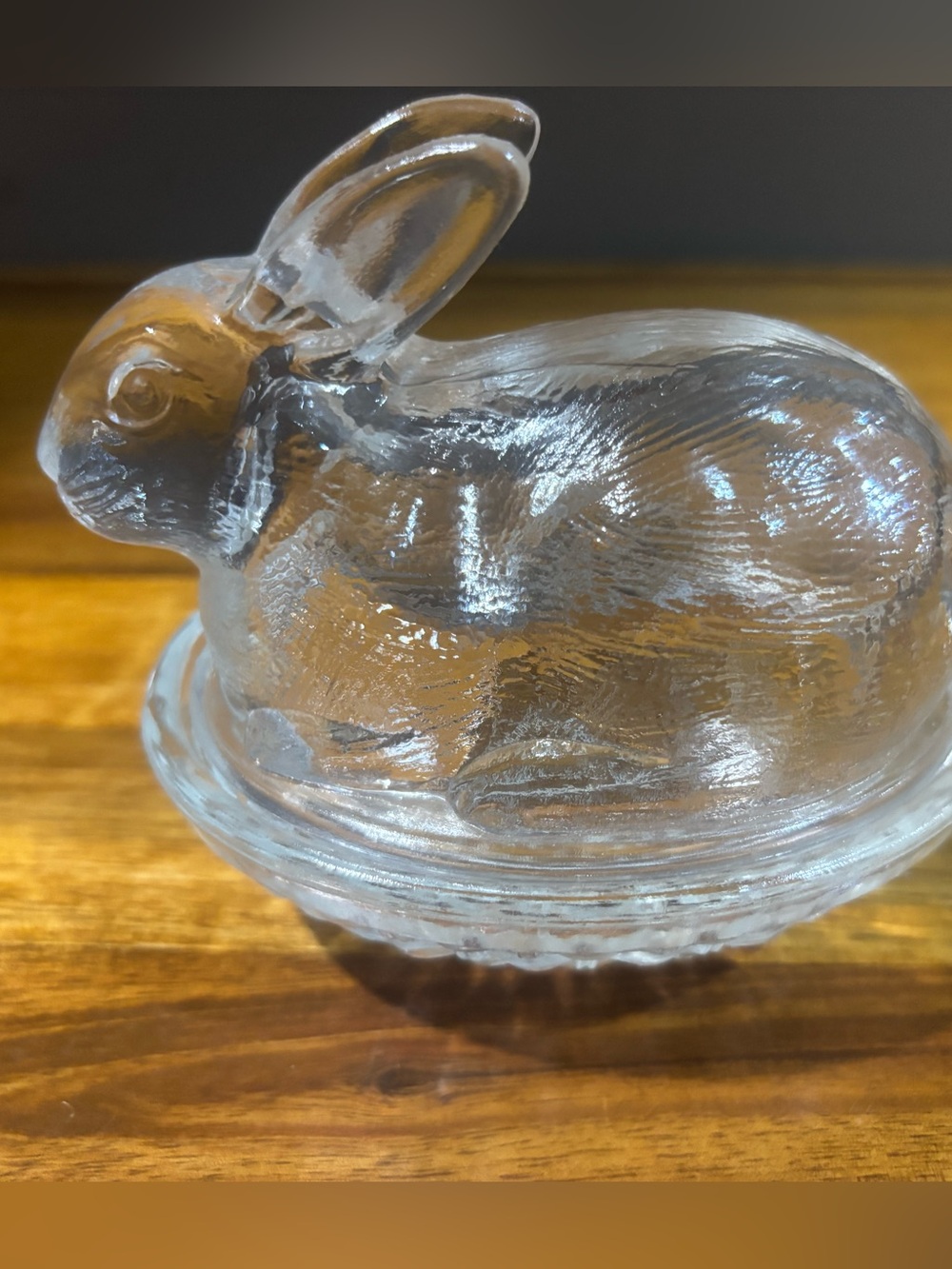 Bunny on a Nest Candy Dish